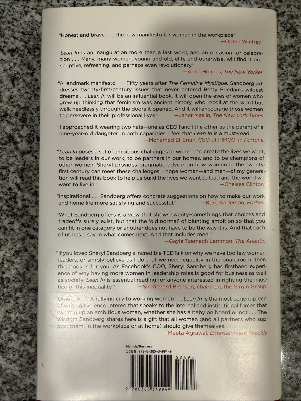 Lean In Hardcover Book - Picture 4 of 6